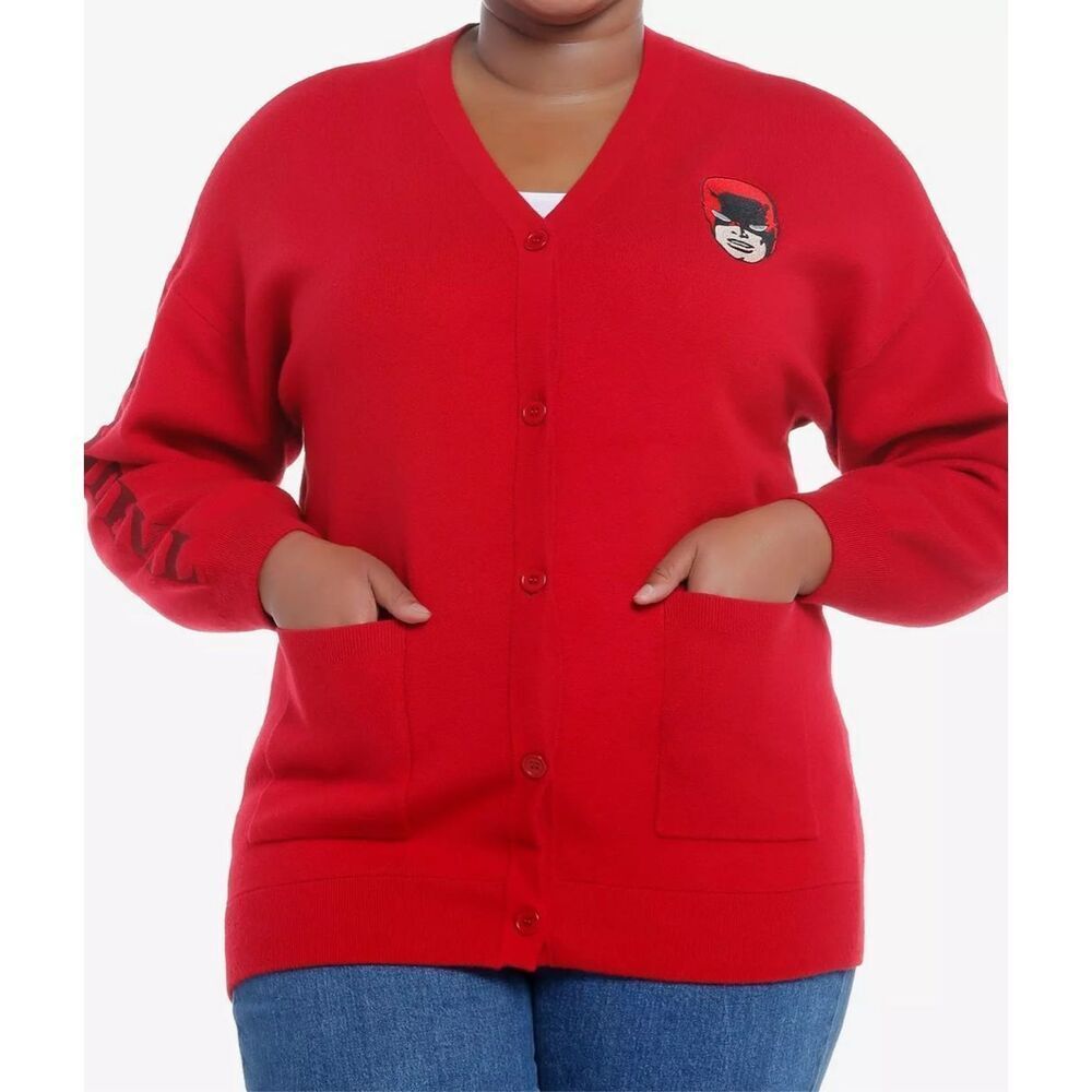 Her Universe Marvel Daredevil Cardigan Red Plus Size 4 Nwt.